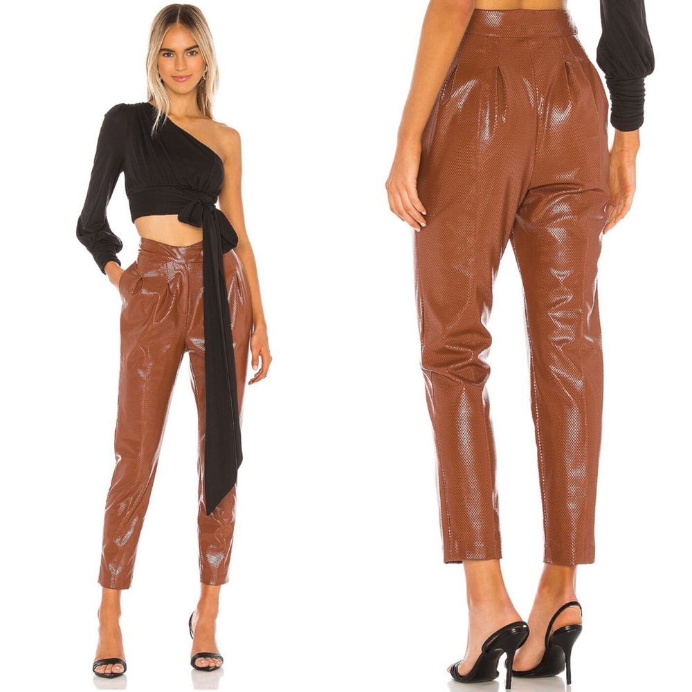 Camila Coelho Filomena Pant in Cognac size medium NEW! New with tags!